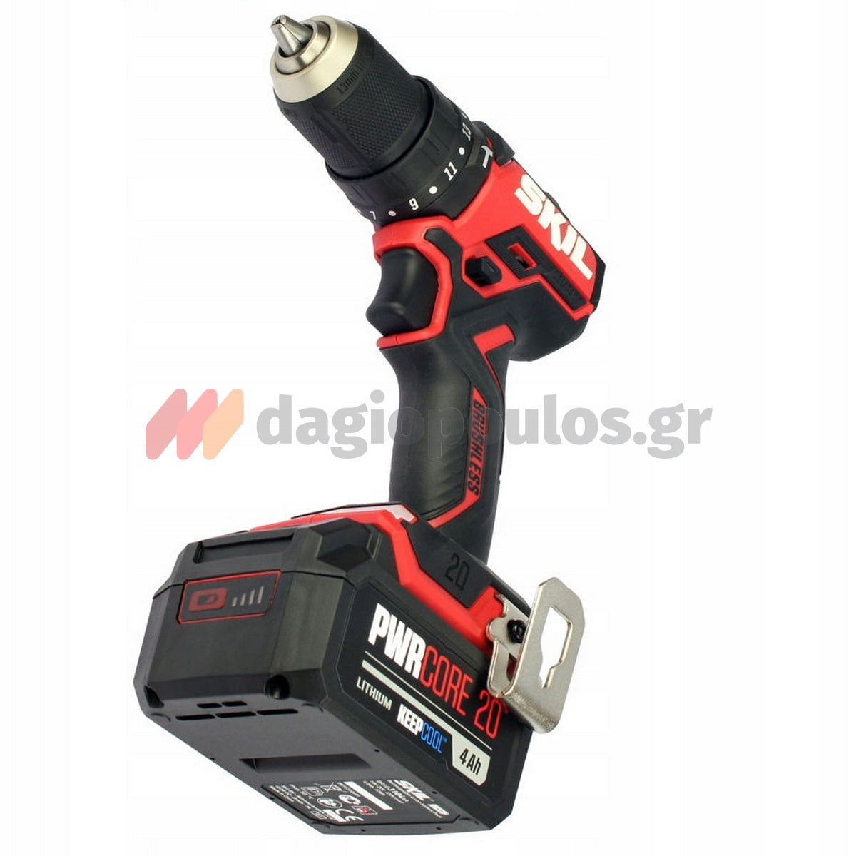 Skil 3075 HB Brushless 20V Max Κρουστικό Δραπανοκατσάβιδο Μπαταρίας 18V Li-Ion Με 2 Μπατ.4.0Ah - Ταχυφορτιστή - Βαλίτσα