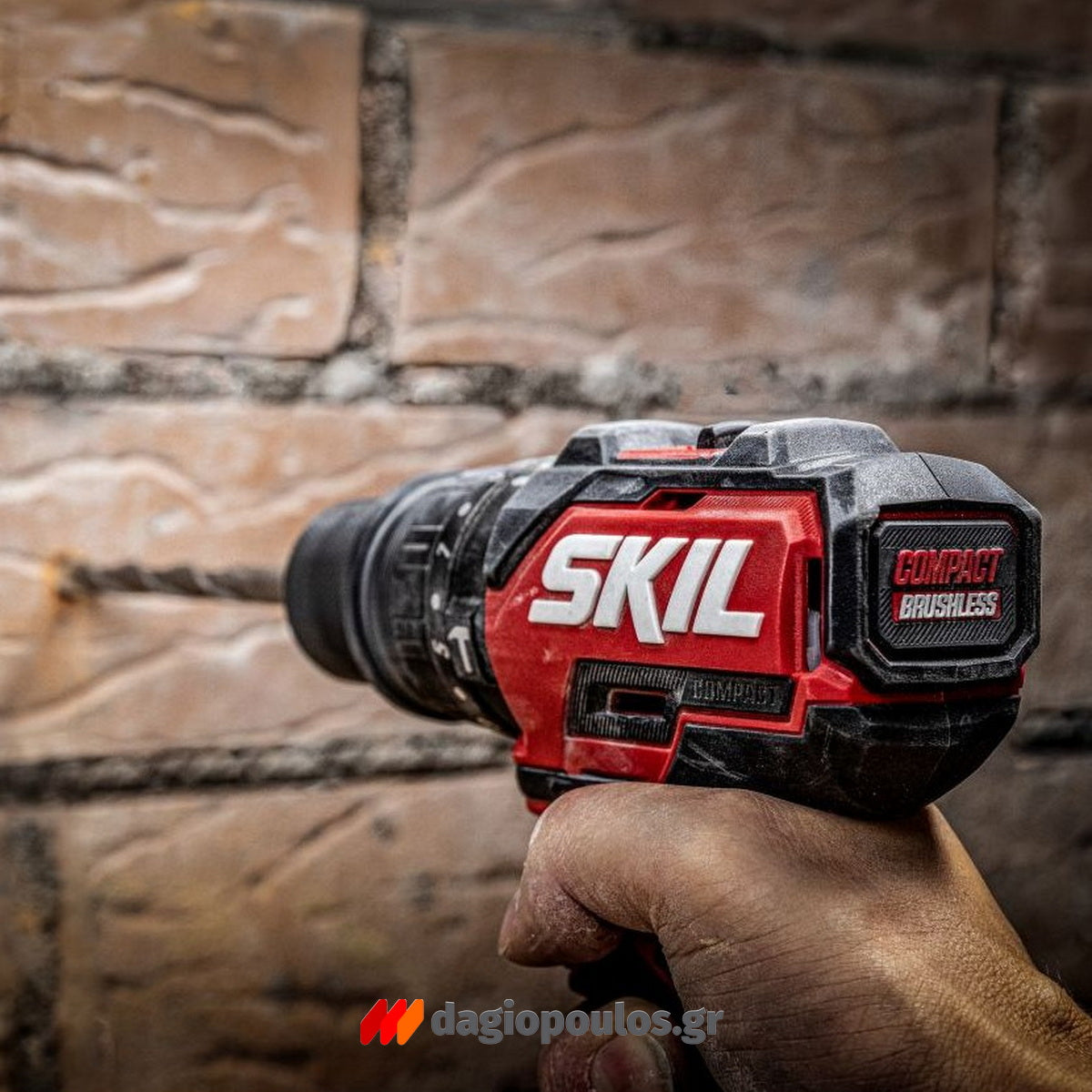 Skil 3076 HC 20V Max Brushless Κρουστικό Δραπανοκατσάβιδο Μπαταρίας 18V Li-Ion Με 2 Μπαταρίες 2.0Ah - 4 Κεφαλές - Βαλίτσα