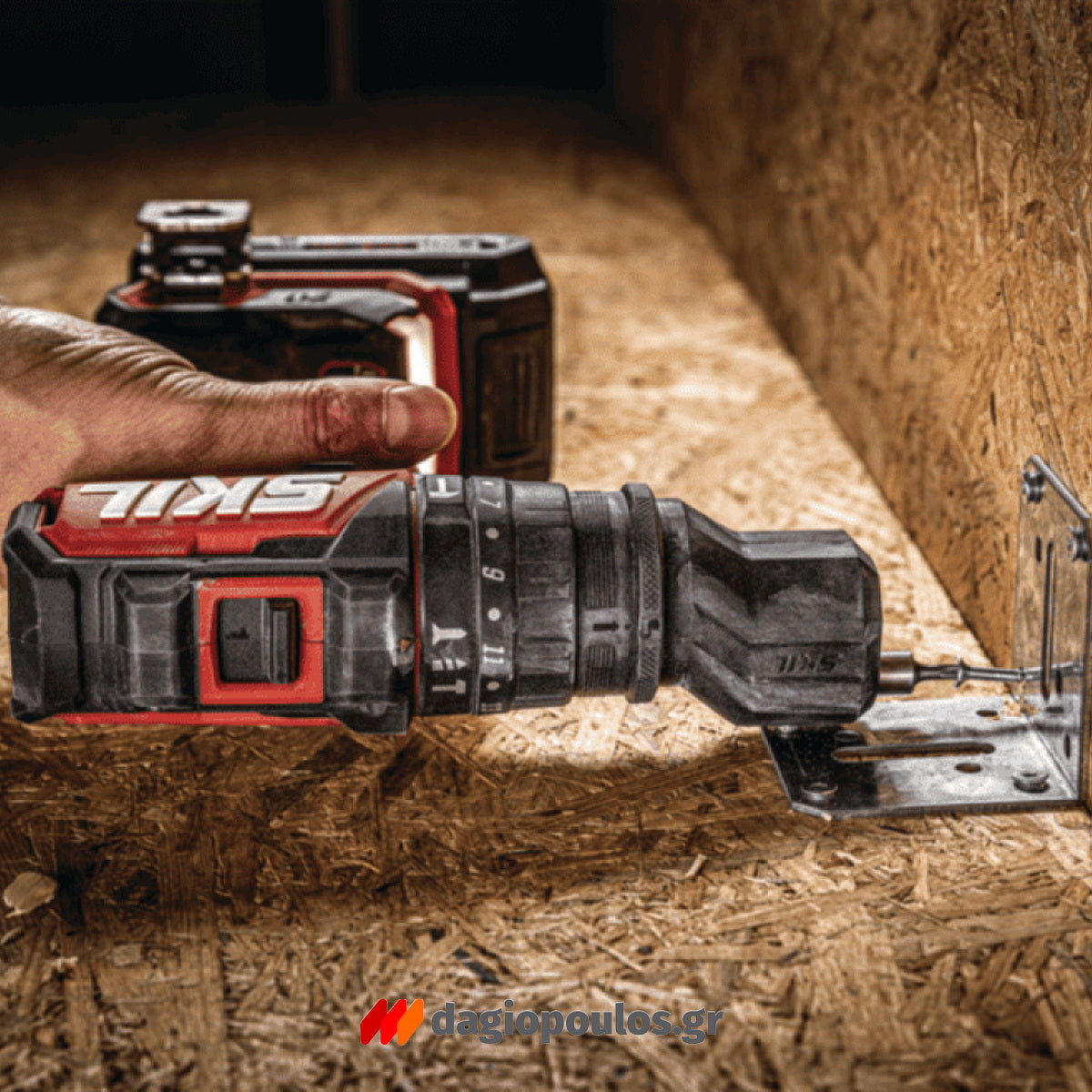 Skil 3076 HC 20V Max Brushless Κρουστικό Δραπανοκατσάβιδο Μπαταρίας 18V Li-Ion Με 2 Μπαταρίες 2.0Ah - 4 Κεφαλές - Βαλίτσα