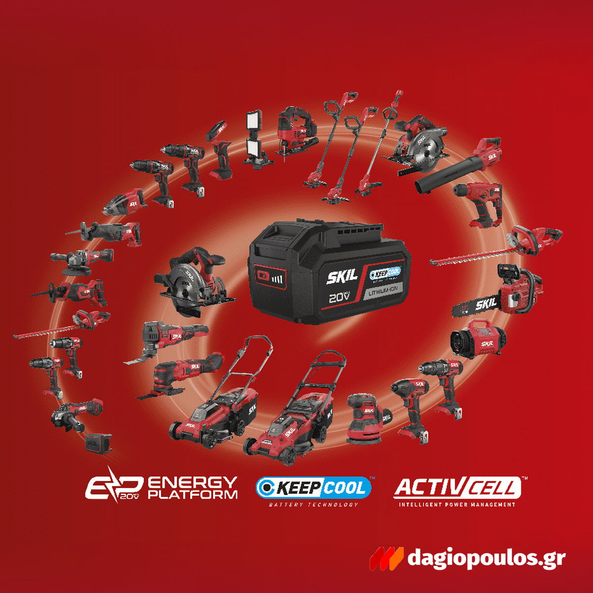 Skil 3104 AA 20V MAX ActivCell Keep Cool Επαναφορτιζόμενη Μπαταρία 18V Li-Ion 4.0Ah