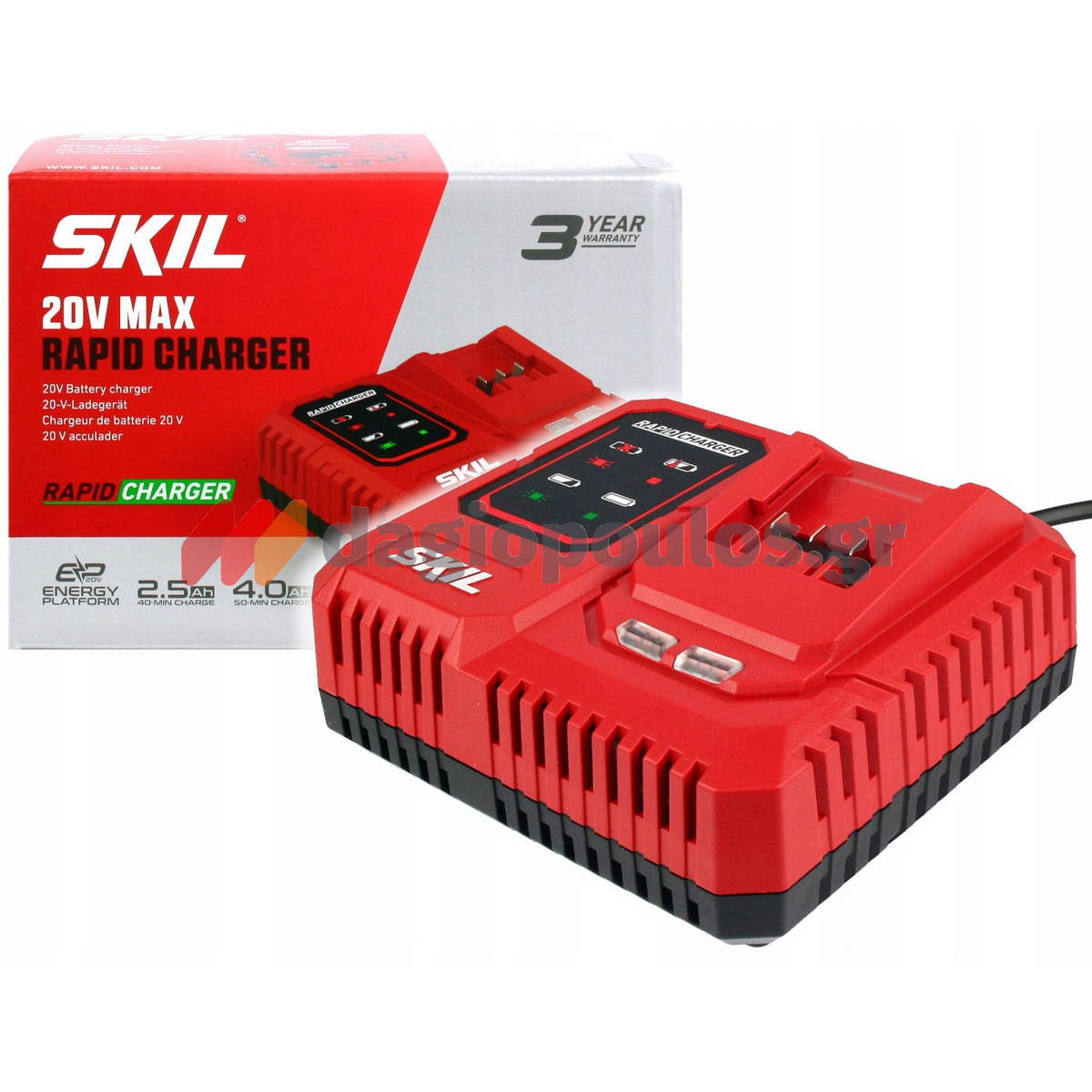 Skil 3123 AA 20V Max Ταχυφορτιστής Μπαταρίας 6A 18 Volts