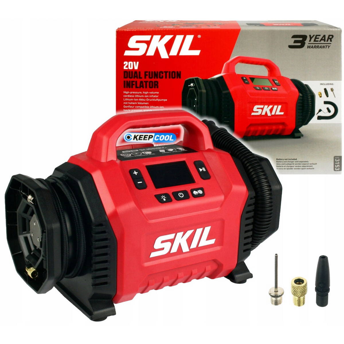 Skil 3153 CA 20V Max Αεροσυμπιεστής Κομπρεσέρ Αέρα Μπαταρίας 18V Li-Ion 11Bar SOLO