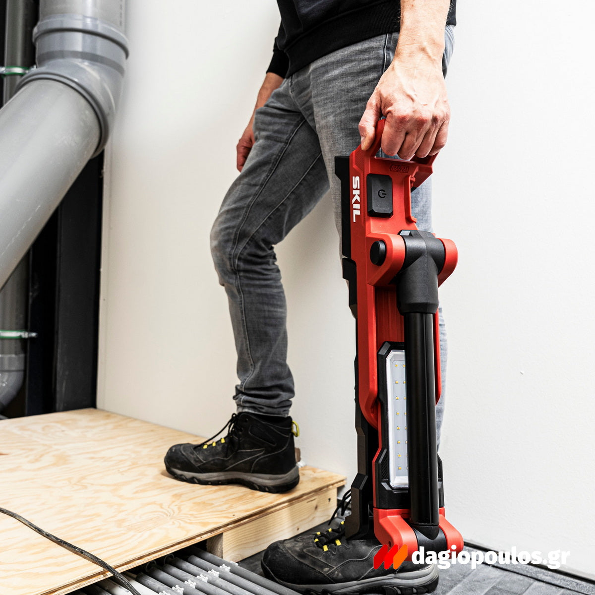 Skil 3165 CA 20V Max Φορητός Προβολέας Επιθεώρησης & Εργασίας Μπαταρίας 18V Li-Ion Επαναφορτιζόμενος 2500 Lumens SOLO