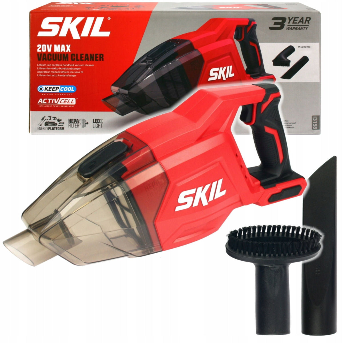 Skil 3158 CA 20V Max Φορητός Απορροφητήρας Σκουπάκι Χειρός Μπαταρίας 18V SOLO