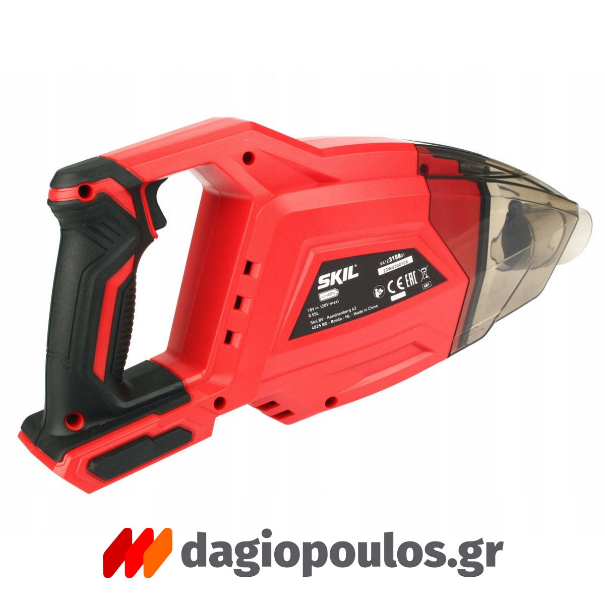 Skil 3158 CA 20V Max Φορητός Απορροφητήρας Σκουπάκι Χειρός Μπαταρίας 18V Li-Ion & 3107 AA Μπατ.2.0Ah - Φορτιστής