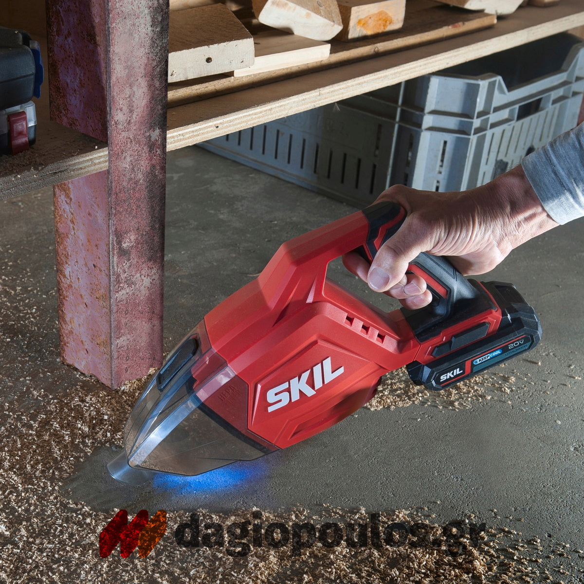 Skil 3158 CA 20V Max Φορητός Απορροφητήρας Σκουπάκι Χειρός Μπαταρίας 18V Li-Ion SOLO