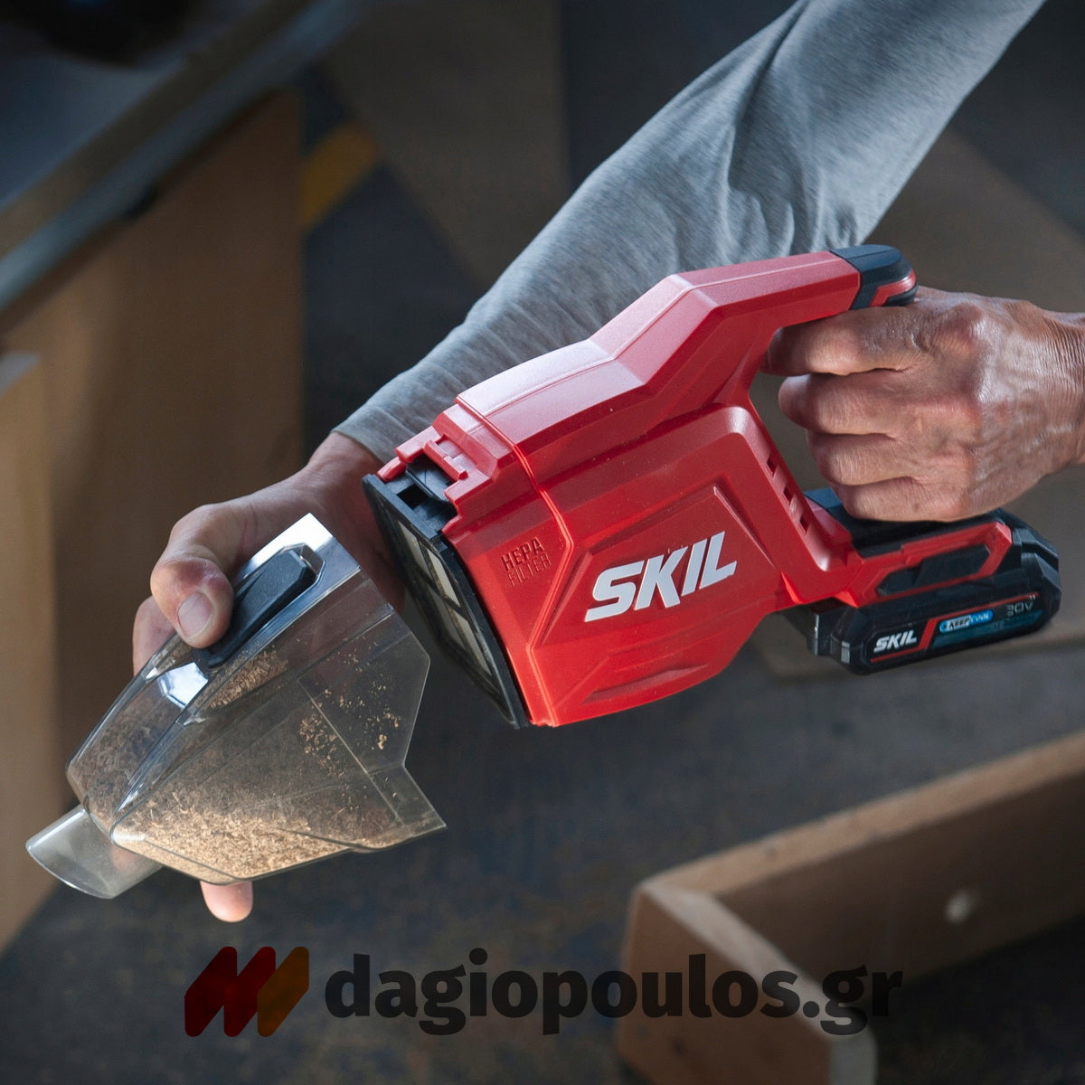 Skil 3158 CA 20V Max Φορητός Απορροφητήρας Σκουπάκι Χειρός Μπαταρίας 18V Li-Ion SOLO
