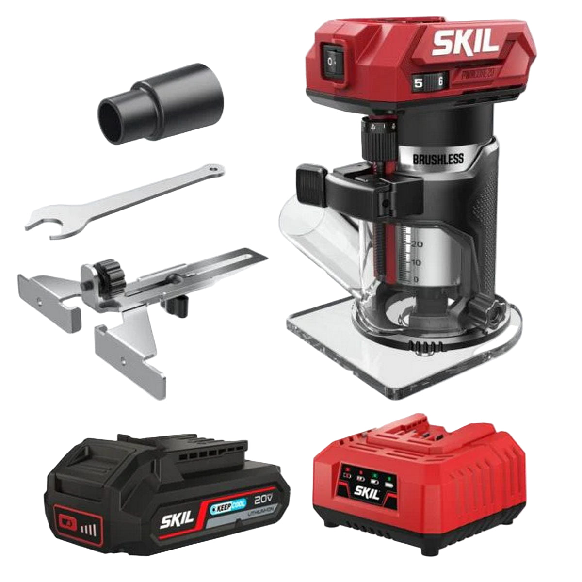 Skil 3170 CA 20V Max Brushless Κουρευτικό Περιθωρίων Μπαταρίας 18V Li-Ion Με Μπαταρία 2.0Ah
