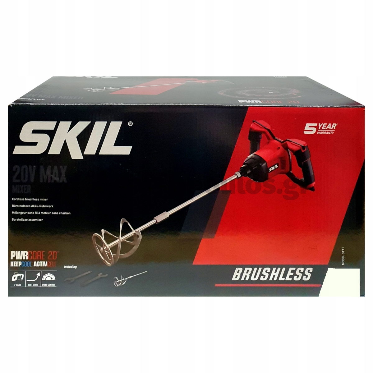 Skil 3171 CA 20V Max Brushless Αναδευτήρας Μπαταρίας 18V Li-Ion SOLO