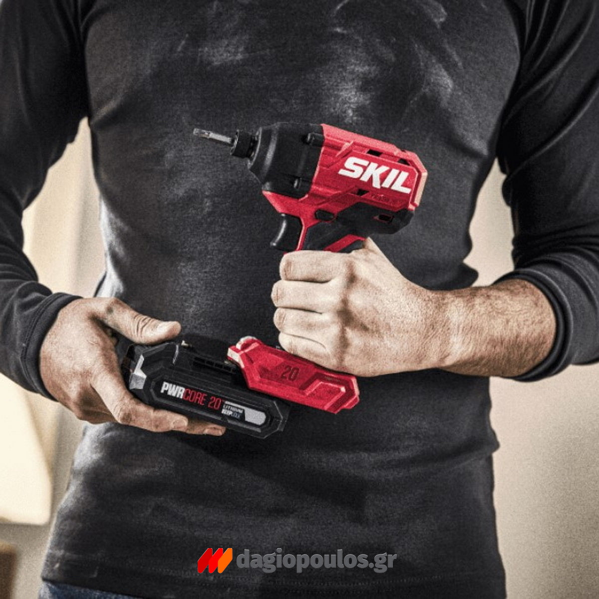 Skil 3211 CA 20V Max Brushless Παλμικό Κατσαβίδι Μπαταρίας 18V Li-Ion SOLO