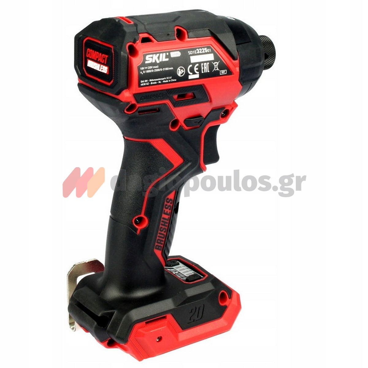 Skil 3225 CA 20V Max Brushless Παλμικό Κατσαβίδι Μπαταρίας 18V Li-Ion Με Μπαταρία 2.5Ah