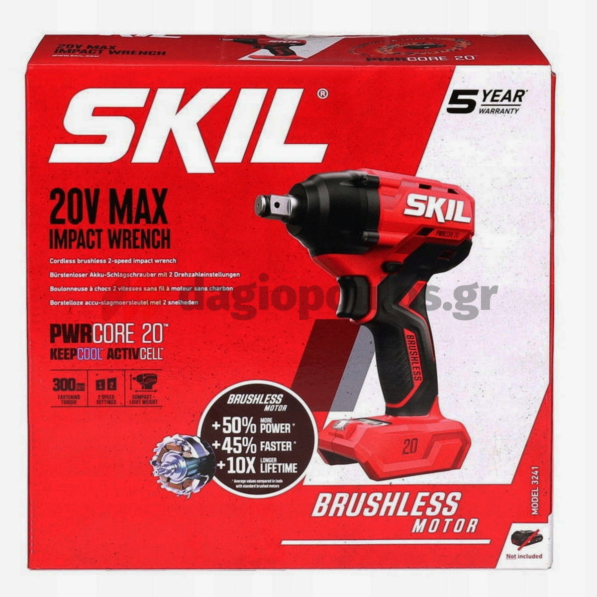 Skil 3241 CA 20V Max Brushless Μπουλονόκλειδο Μπαταρίας 18V Li-Ion SOLO