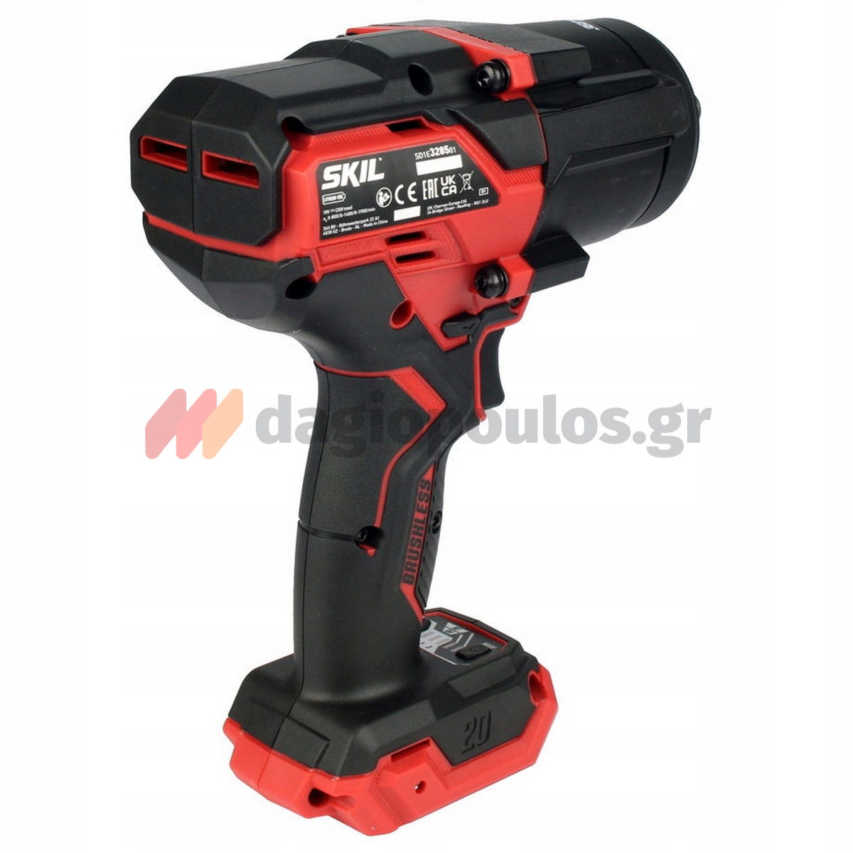 Skil 3285 JA1 20V Max Brushless Μπουλονόκλειδο Μπαταρίας 18V Li-Ion Με 2 Μπαταρίες 5.0Ah