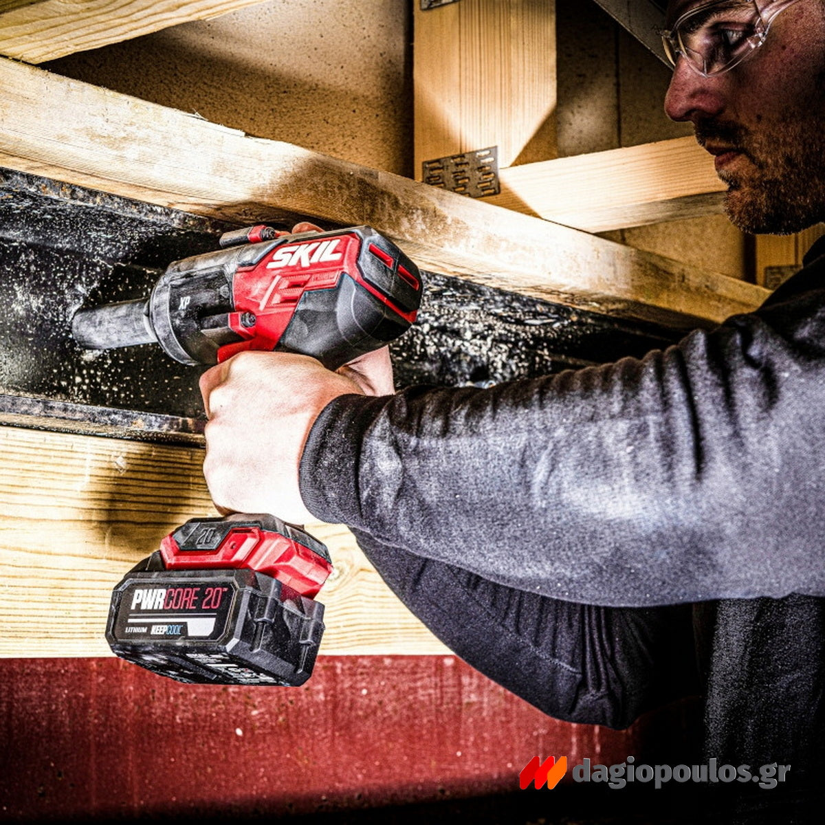 Skil 3285 JA 20V Max Brushless Μπουλονόκλειδο Μπαταρίας 18V Li-Ion 700Nm 1/2" & 3111 AA Μπαταρία 4.0Ah Ταχυφορτιστής