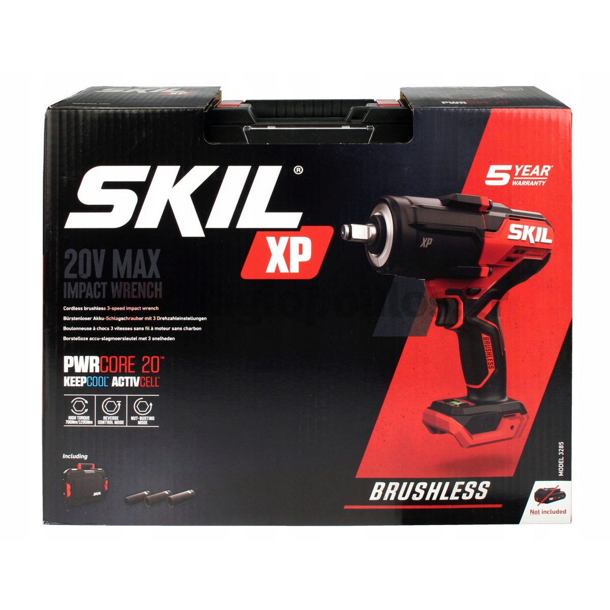 Skil 3285 JA1 20V Max Brushless Μπουλονόκλειδο Μπαταρίας 18V Li-Ion Με 2 Μπαταρίες 5.0Ah