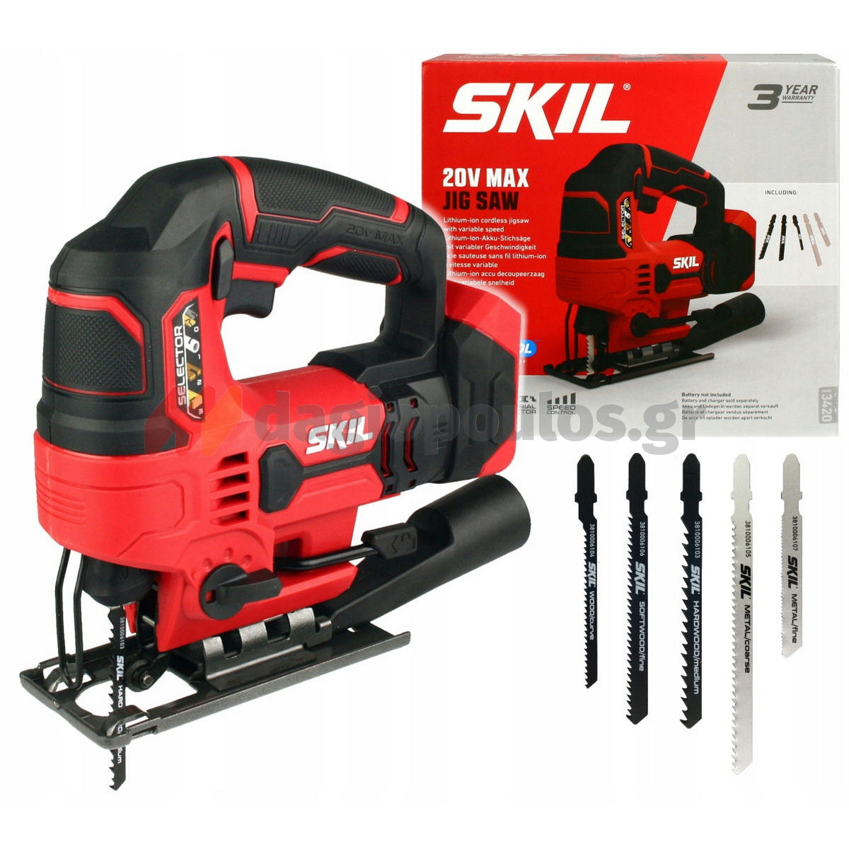 Skil 3420 CA 20V Max Σέγα Μπαταρίας 18V Li-Ion SOLO