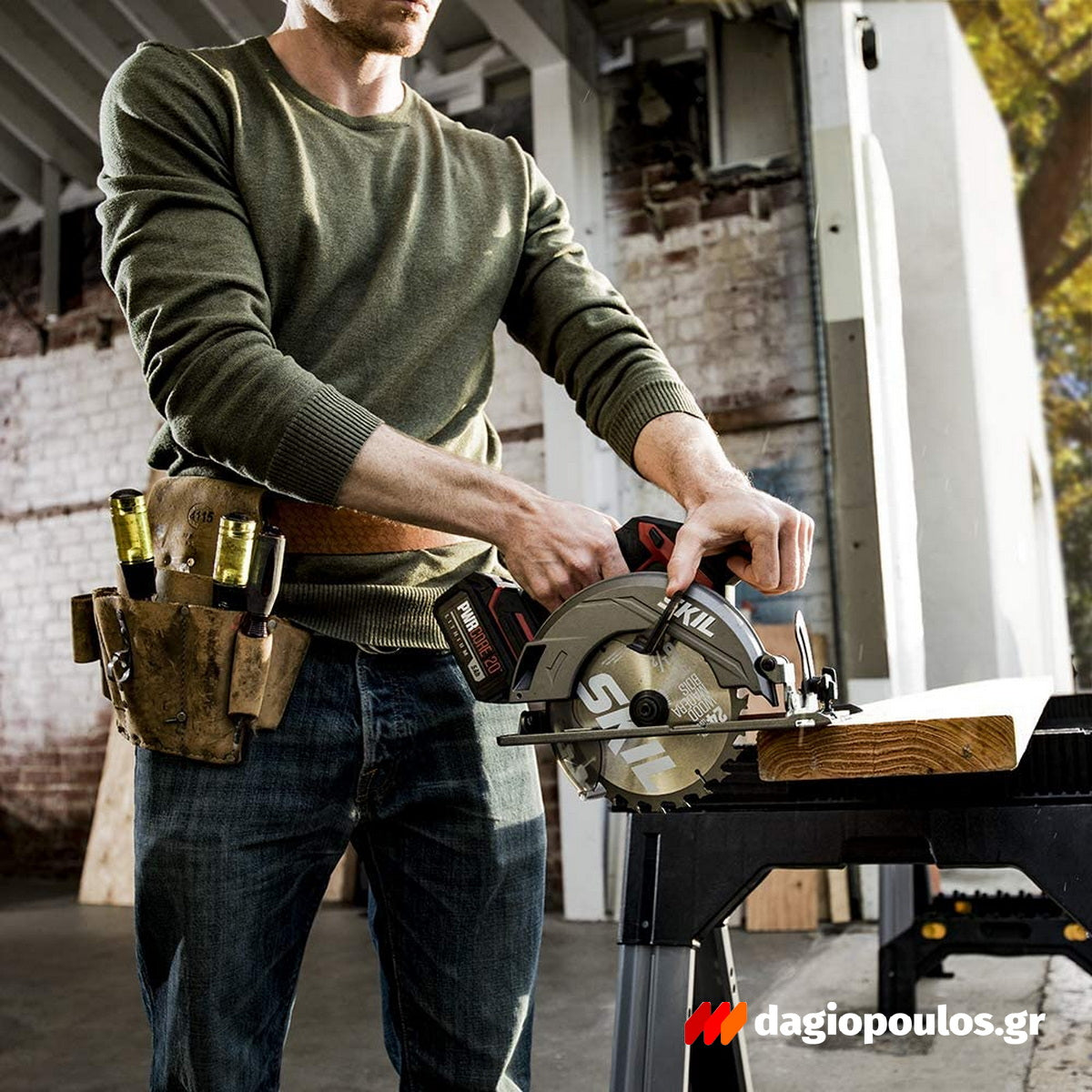 Skil 3550 CA 20V Max Brushless Δισκοπρίονο Μπαταρίας 18V Li-Ion 165mm SOLO