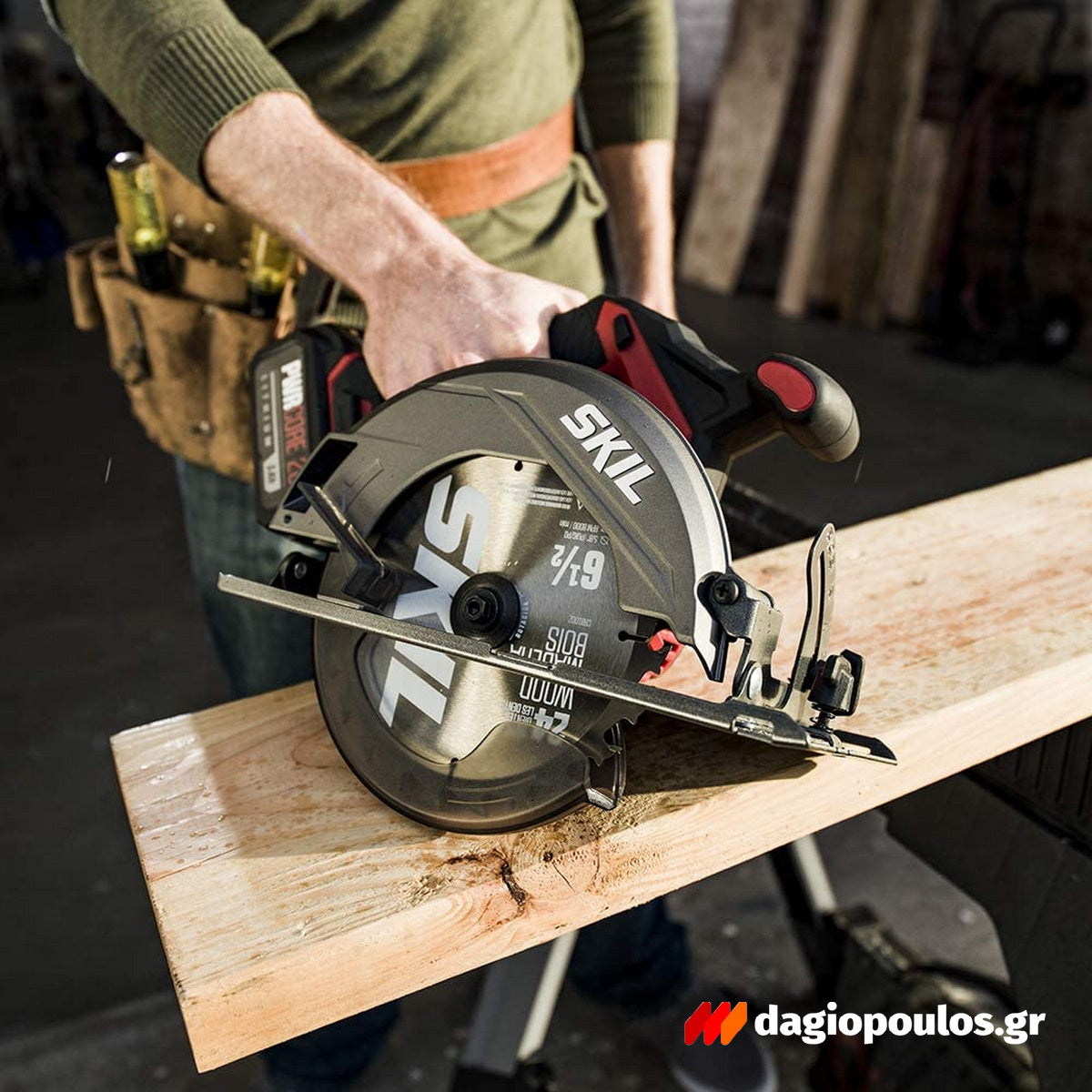 Skil 3550 CA 20V Max Brushless Δισκοπρίονο Μπαταρίας 18V Li-Ion 165mm SOLO