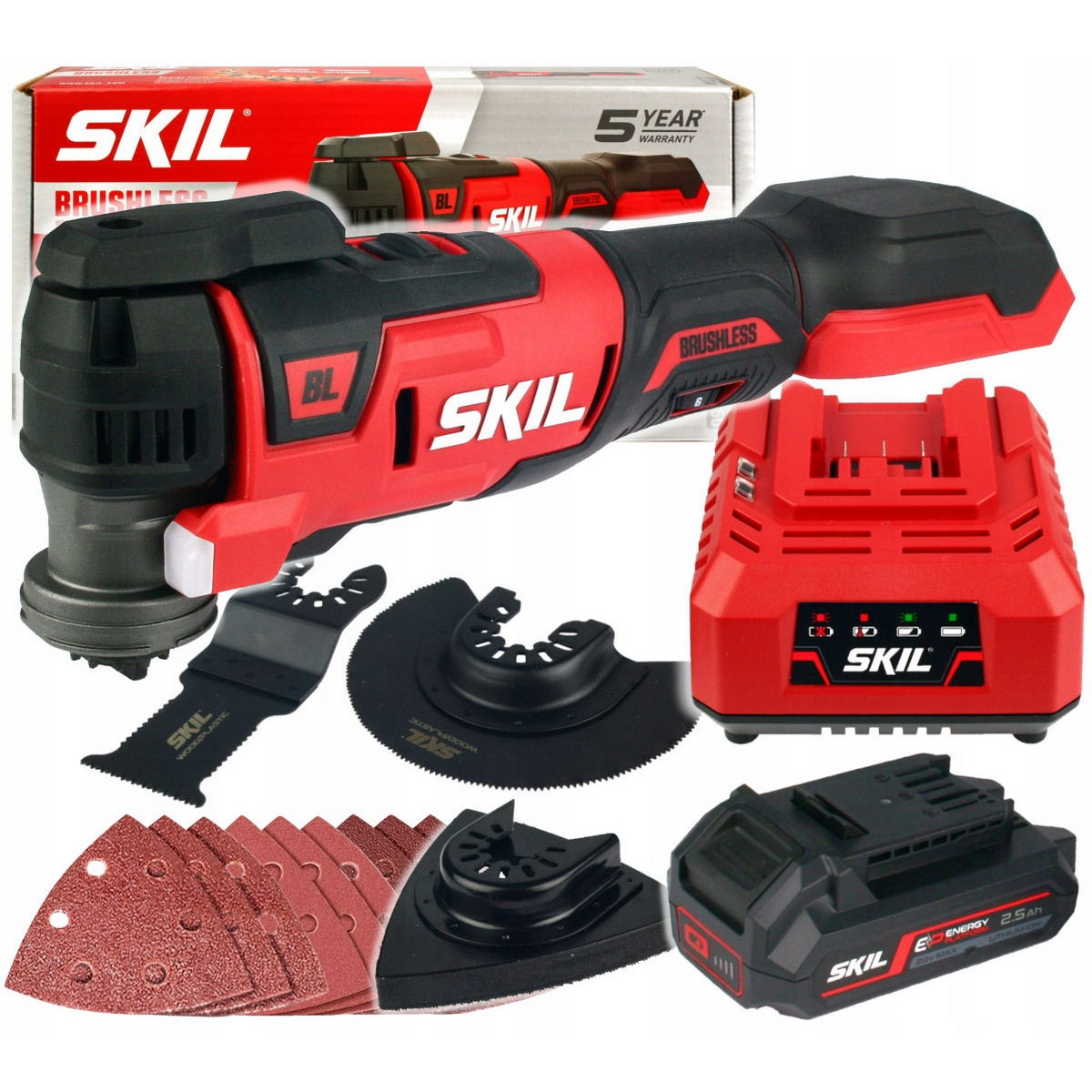 Skil 3650 CA 20V Max Brushless Πολυεργαλείο Μινι Μπαταρίας 18V Li-Ion Με Μπαταρία 2.5Ah