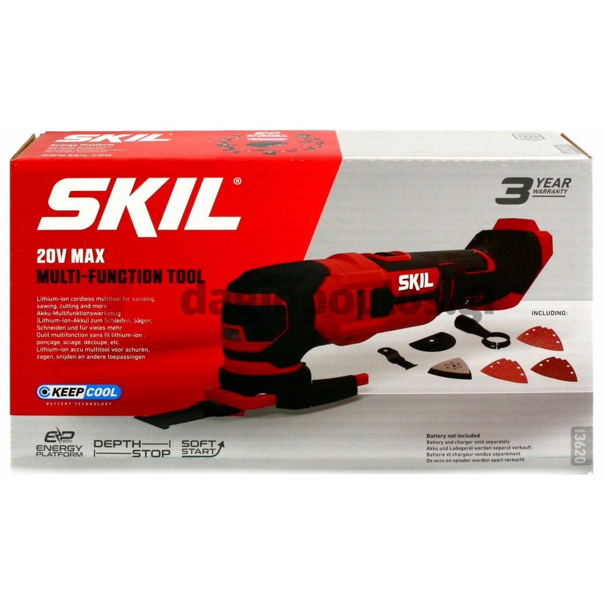 Skil 3620 CA 20V Max Πολυεργαλείο Μινι Τροχός Μπαταρίας 18V Li-Ion SOLO