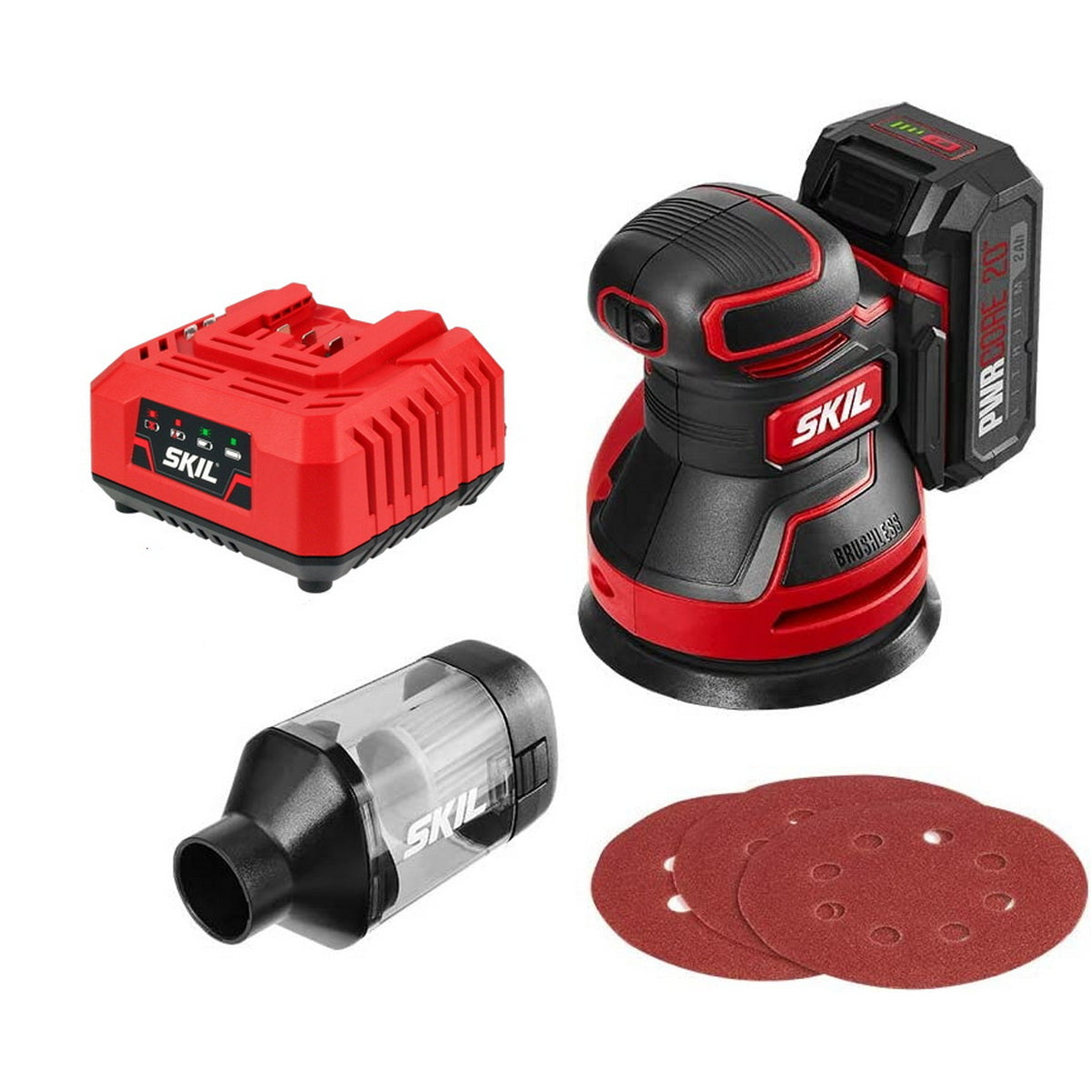 Skil 3750 FA 20V Max Brushless Έκκεντρο Περιστροφικό Τριβείο Μπαταρίας 18V Li-Ion 125mm Με Μπαταρία 2.5Ah