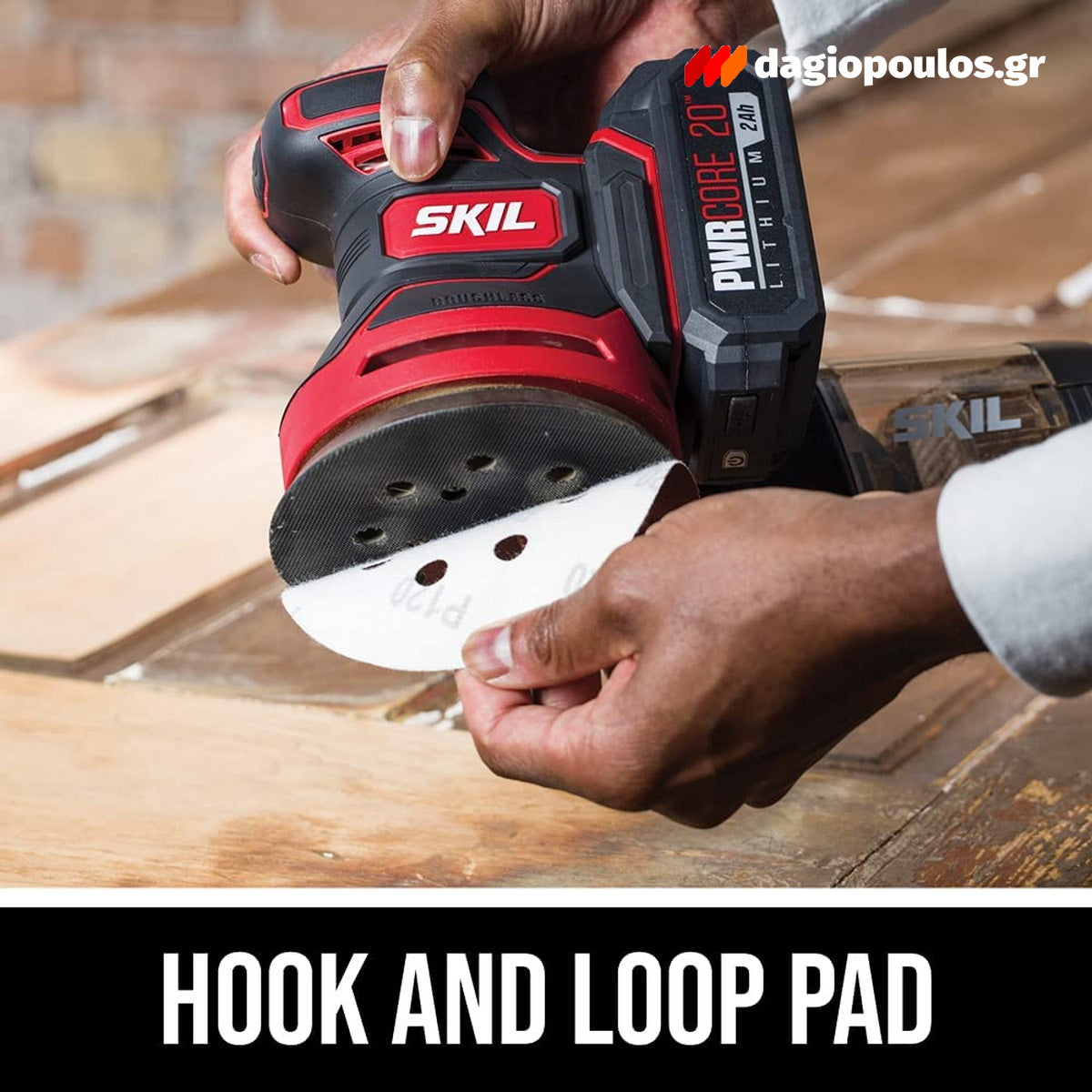 Skil 3750 FA 20V Max Brushless Έκκεντρο Περιστροφικό Τριβείο Μπαταρίας 18V Li-Ion 125mm SOLO