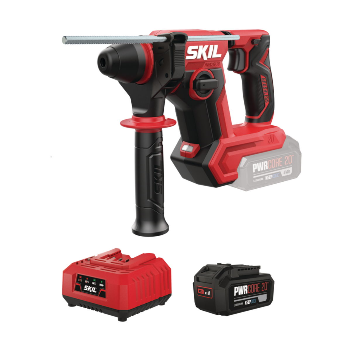 Skil 3821 CA 20V Max Brushless Πνευματικό Περιστροφικό Σκαπτικό Πιστολέτο Μπαταρίας 18V Li-Ion Με Μπαταρία 4.0Ah
