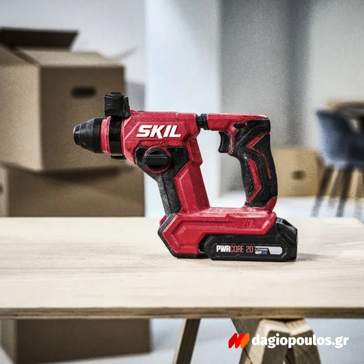 Skil 3821 CA 20V Max Brushless Πνευματικό Περιστροφικό Σκαπτικό Πιστολέτο Μπαταρίας 18V Li-Ion SOLO