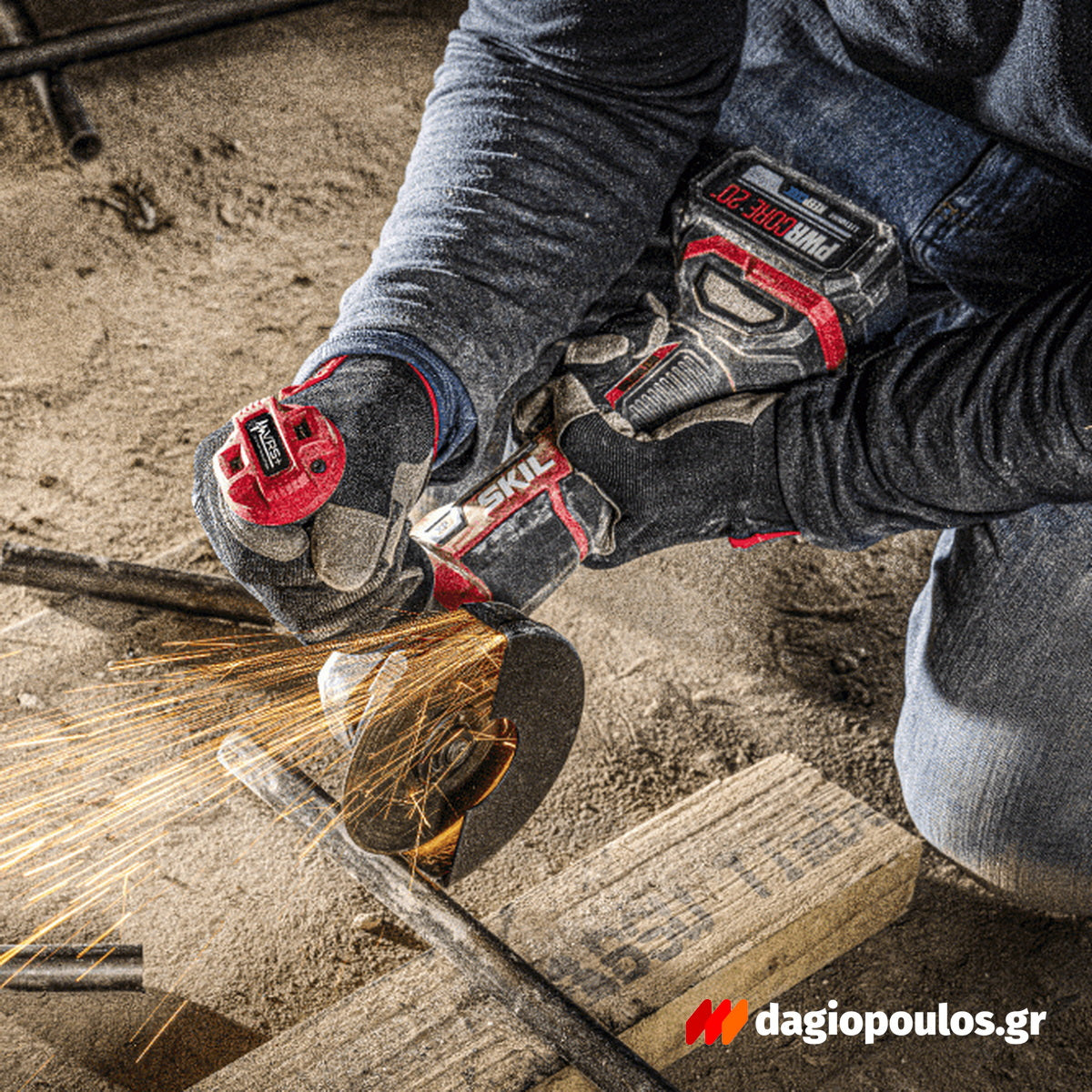 Skil 3930 CA 20V Max Brushless Γωνιακός Τροχός Μπαταρίας 18V Li-Ion 125mm Με Μπαταρία 5.0Ah