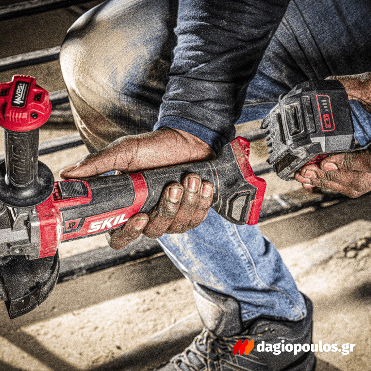 Skil 3930 CA 20V Max Brushless Γωνιακός Τροχός Μπαταρίας 18V Li-Ion 125mm Με Μπαταρία 5.0Ah