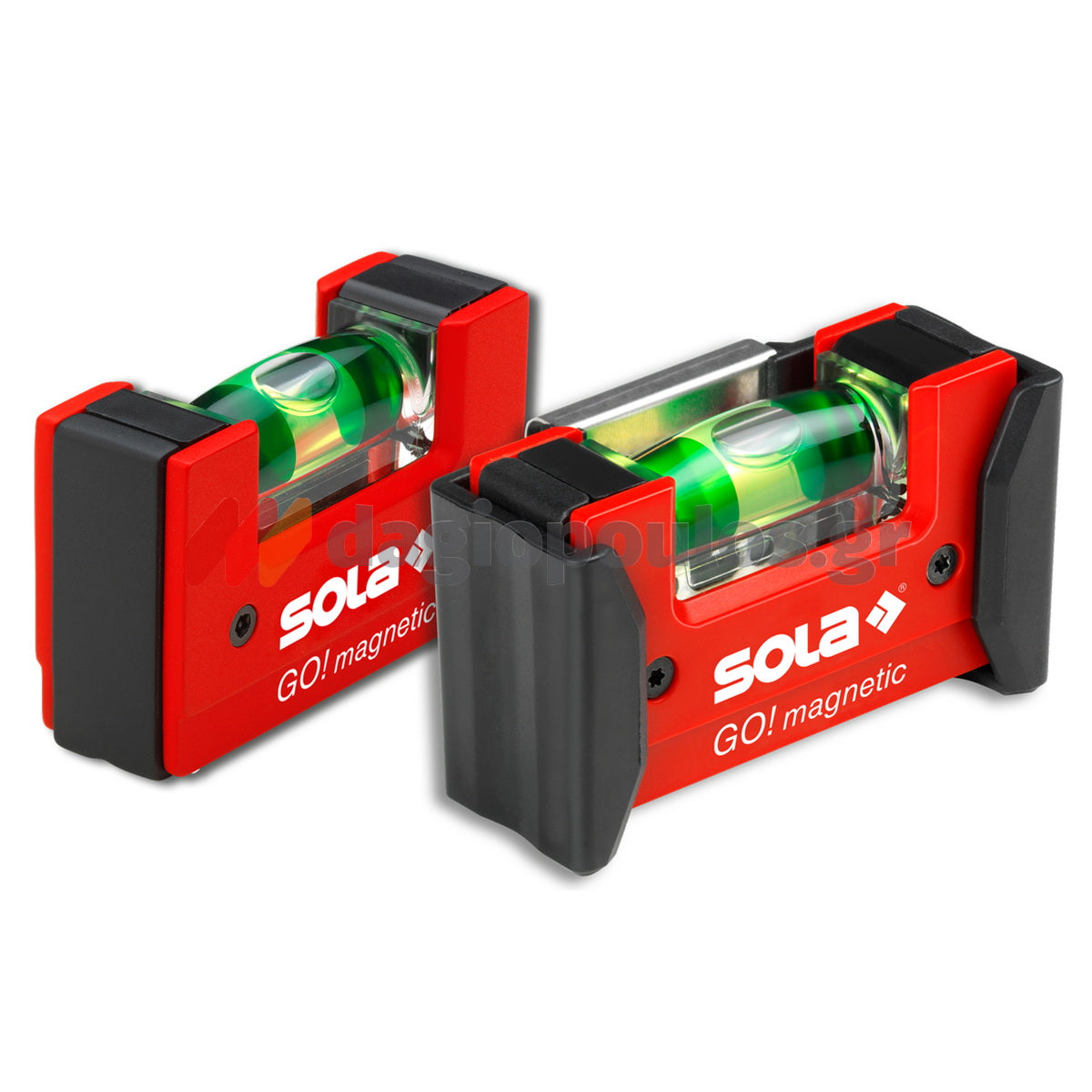 Sola GO Magnetic Μαγνητικό Αλφάδι Τσέπης 6cm Με Θήκη & Clip