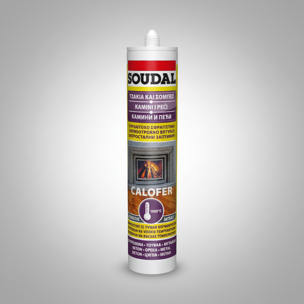 Soudal Σφραγιστικό Υψηλών Θερμοκρασιών 1500°C Ανθρακί 280ml