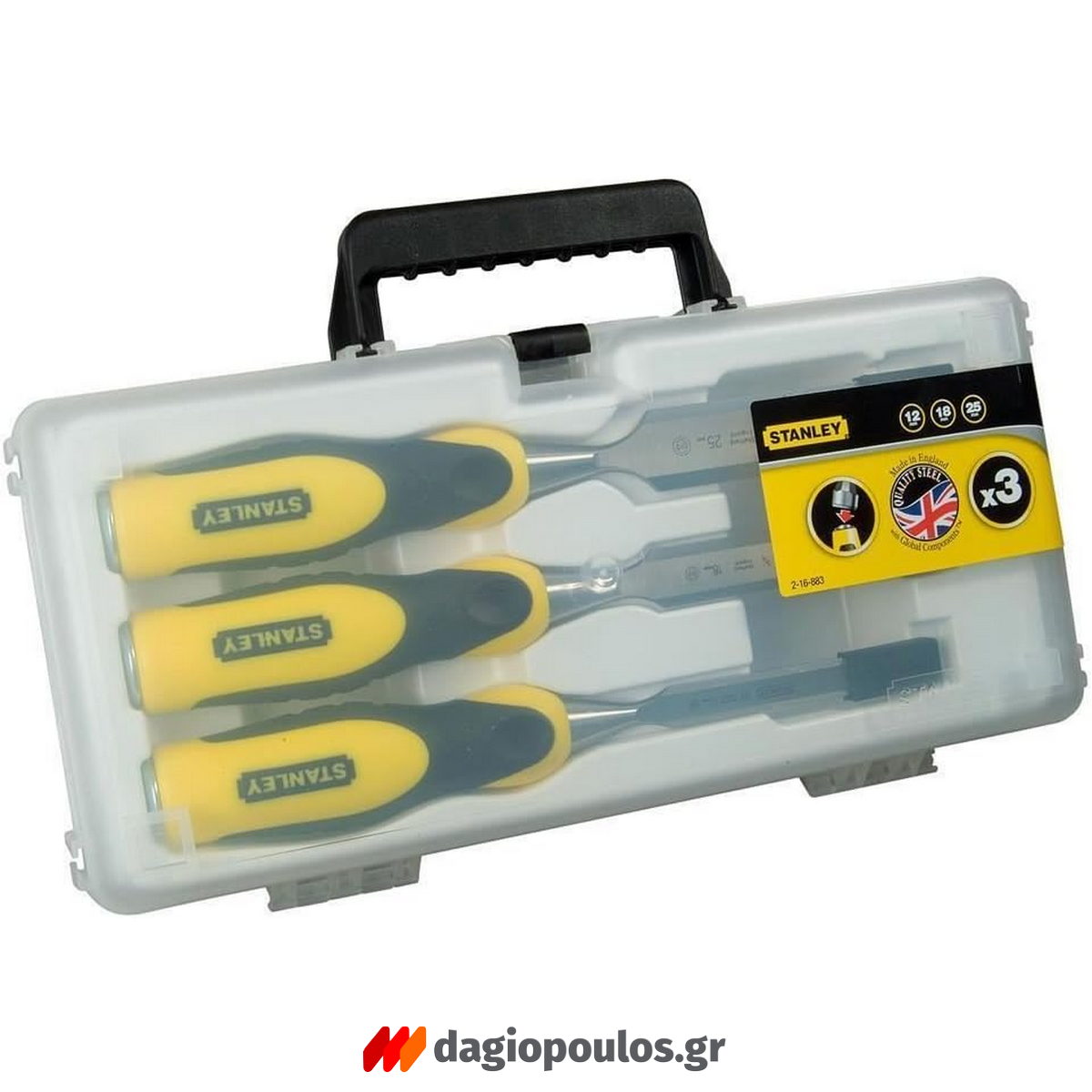 Stanley 2-16-883 Συλλογή Σκαρπέλα Σετ 3 Τεμ