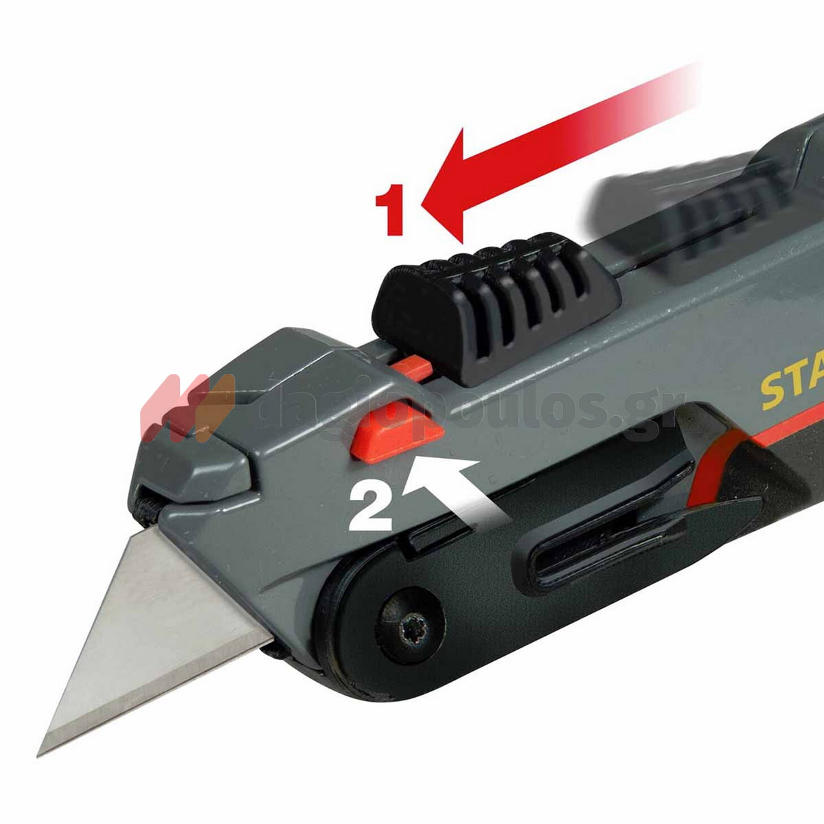 Stanley 0-10-242 Fatmax Μαχαίρι (Φαλτσέτα) Με Τραπεζοειδή Λάμα & Αυτόματη Επιστροφή