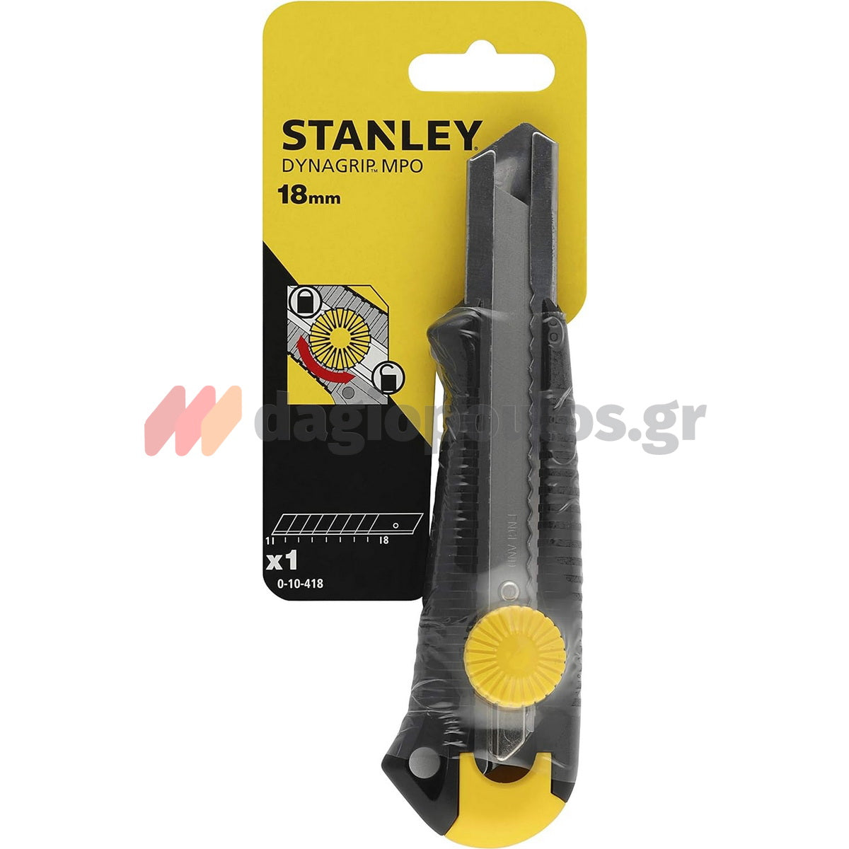 Stanley 0-10-418 Fatmax Μαχαίρι Κόφτης Μοκέτας (Φαλτσέτα) Με Ροδέλα & Λάμα 18mm