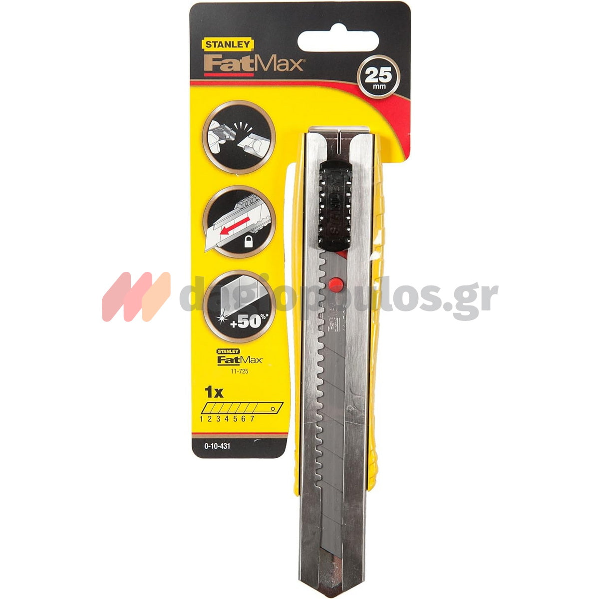Stanley 0-10-431 Μαχαίρι Κόφτης Μοκέτας (Φαλτσέτα) Με Λάμα 25mm