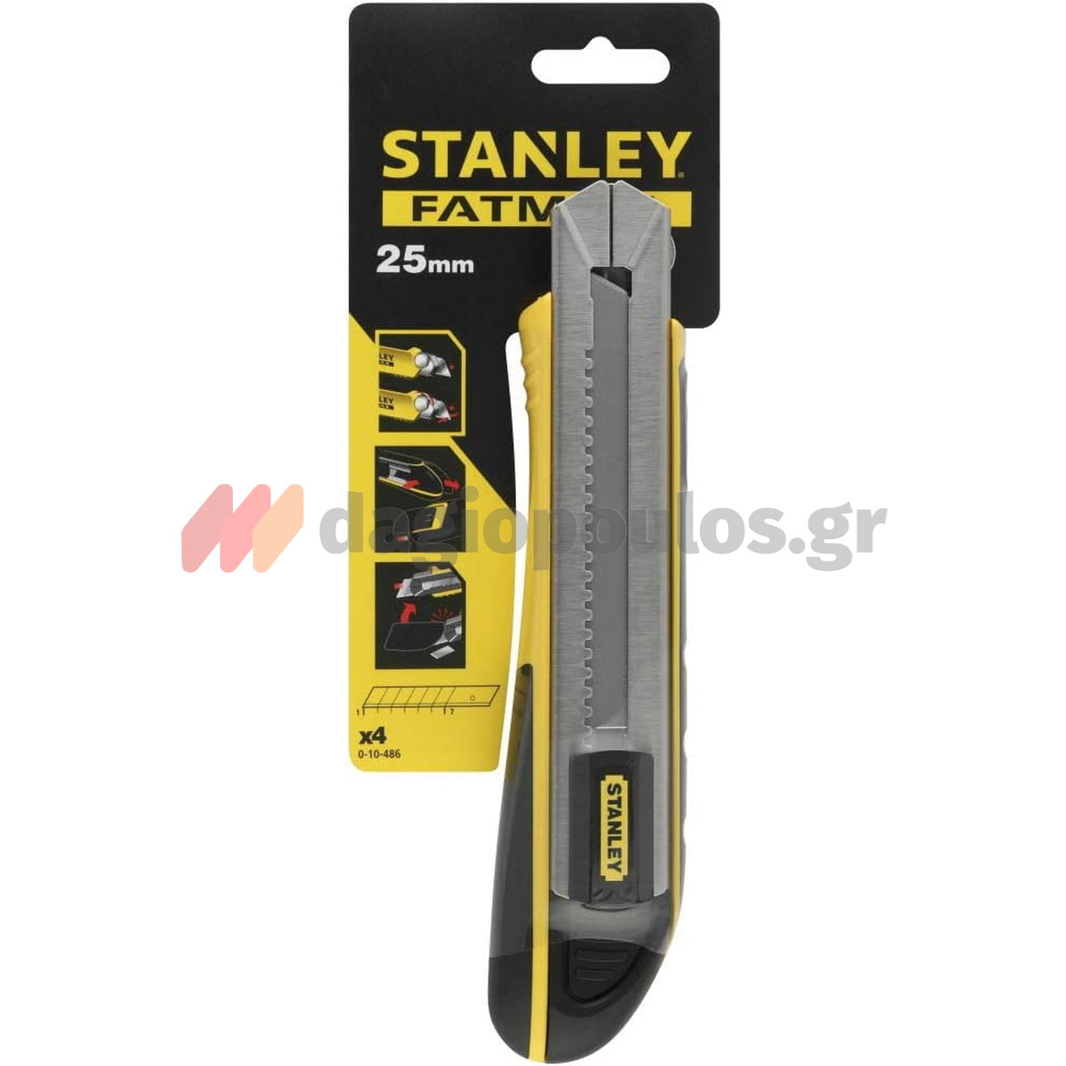 Stanley 0-10-486 Fatmax Μαχαίρι Κόφτης Μοκέτας (Φαλτσέτα) Με Λάμα 25mm