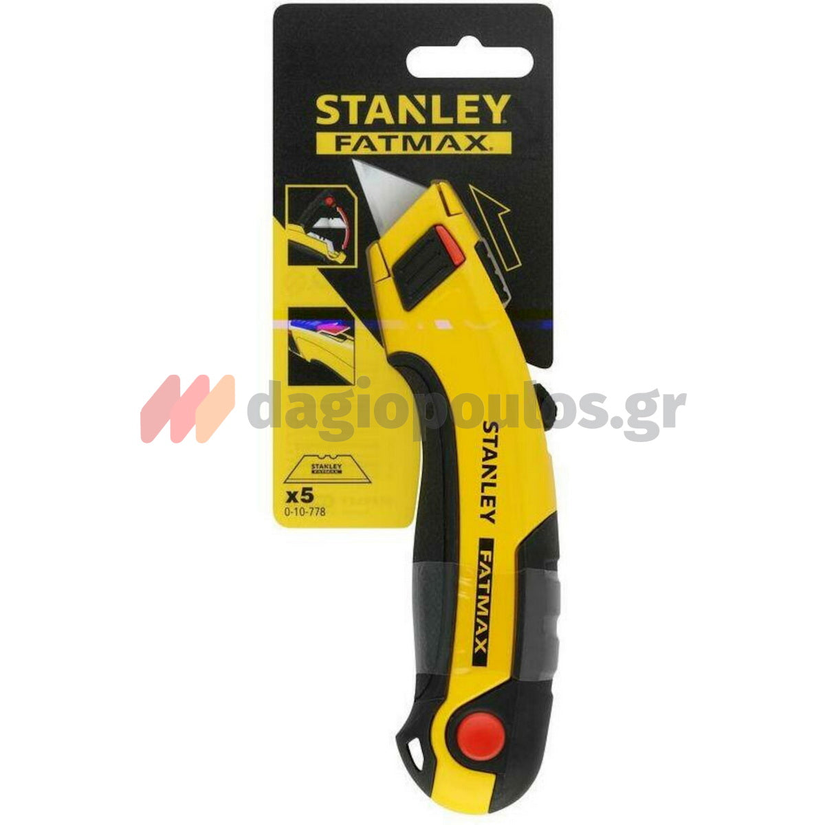 Stanley 0-10-778 Fatmax Μαχαίρι (Φαλτσέτα) Με Τραπεζοειδή Λάμα