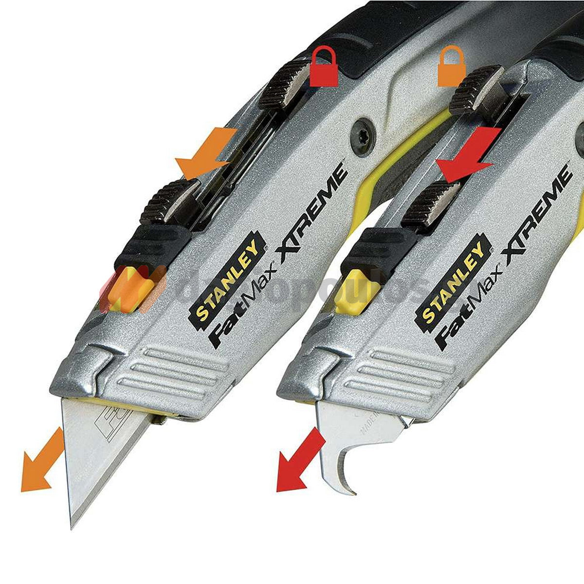 Stanley 0-10-789 Fatmax Μαχαίρι (Φαλτσέτα) Με Τραπεζοειδή Λάμα & Λάμα Γάντζου