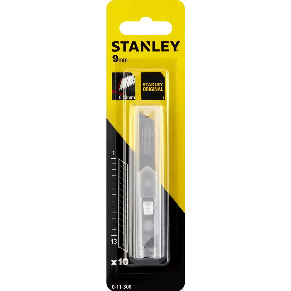 Stanley 0-11-300 Λεπίδες (Λάμες) Ανταλλακτικές 9mm Σετ 10 Τεμ