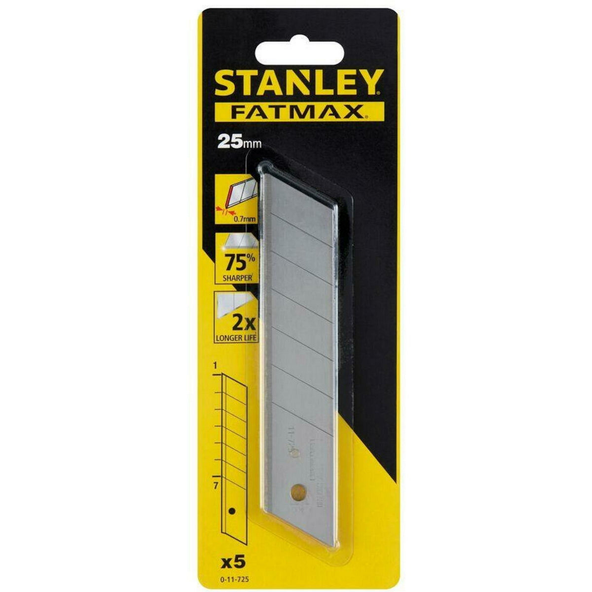 Stanley 0-11-725 Fatmax Λάμες (Λεπίδες) Ανταλλακτικές 25mm Σετ 5 Τεμ