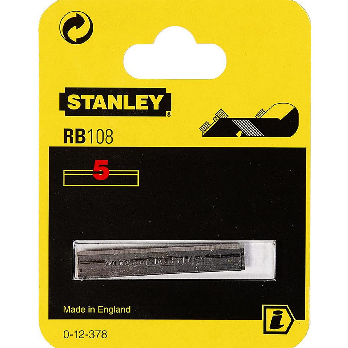 Stanley 0-12-378 Λάμες Για Ροκάνια Για Εναλλάξιμες Λάμες RB5 & RB10