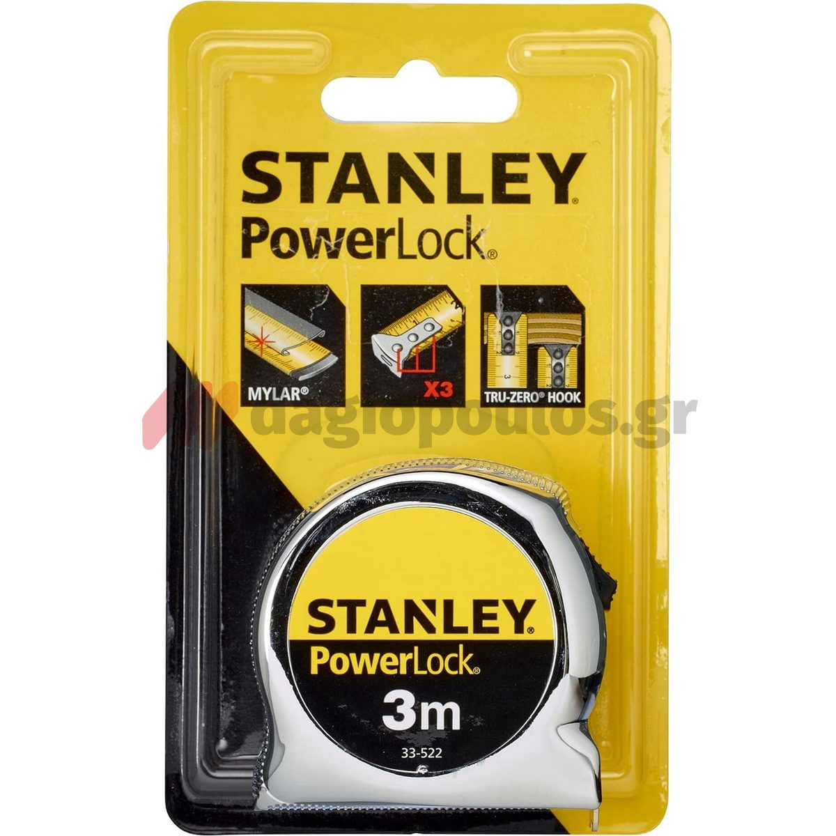 Stanley 0-33-522 Micro Powerlock Μετροταινία 3mtr x 19mm
