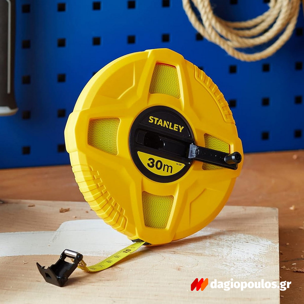 Stanley 0-34-297 Μετροταινία Κλειστού Κέλυφους Από ABS Με Ταινία Από Fiberglass 30mtr