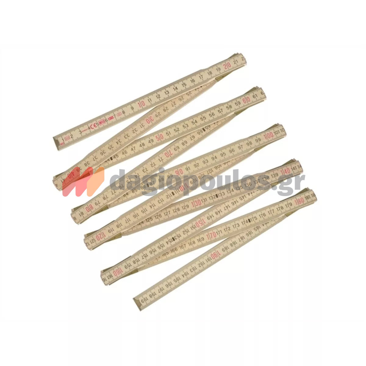 Stanley 0-35-455 Μέτρο Σπαστό Ξύλινο 2mtr