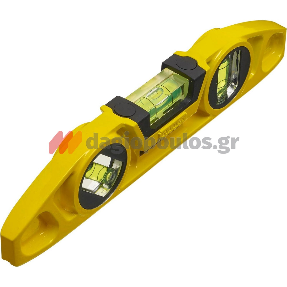 Stanley 0-43-603 Torpedo Αλφάδι Αλουμινίου Μαγνητικό Mini (Τορπίλη) Με 3 Μάτια 23cm