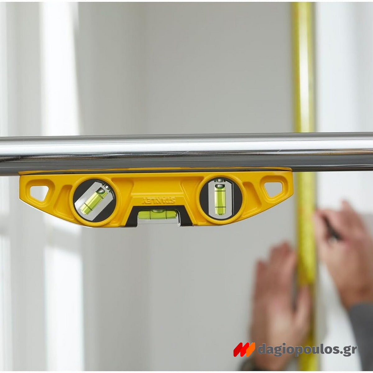 Stanley 0-43-603 Torpedo Αλφάδι Αλουμινίου Μαγνητικό Mini (Τορπίλη) Με 3 Μάτια 23cm