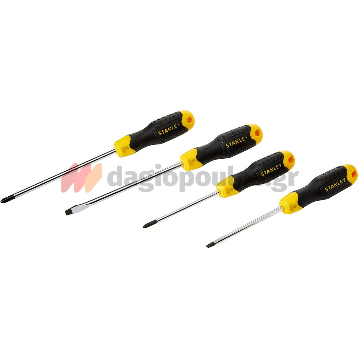 Stanley 0-65-013 Essential Cushion Grip Συλλογή Κατσαβίδια Σετ 4 Τεμ
