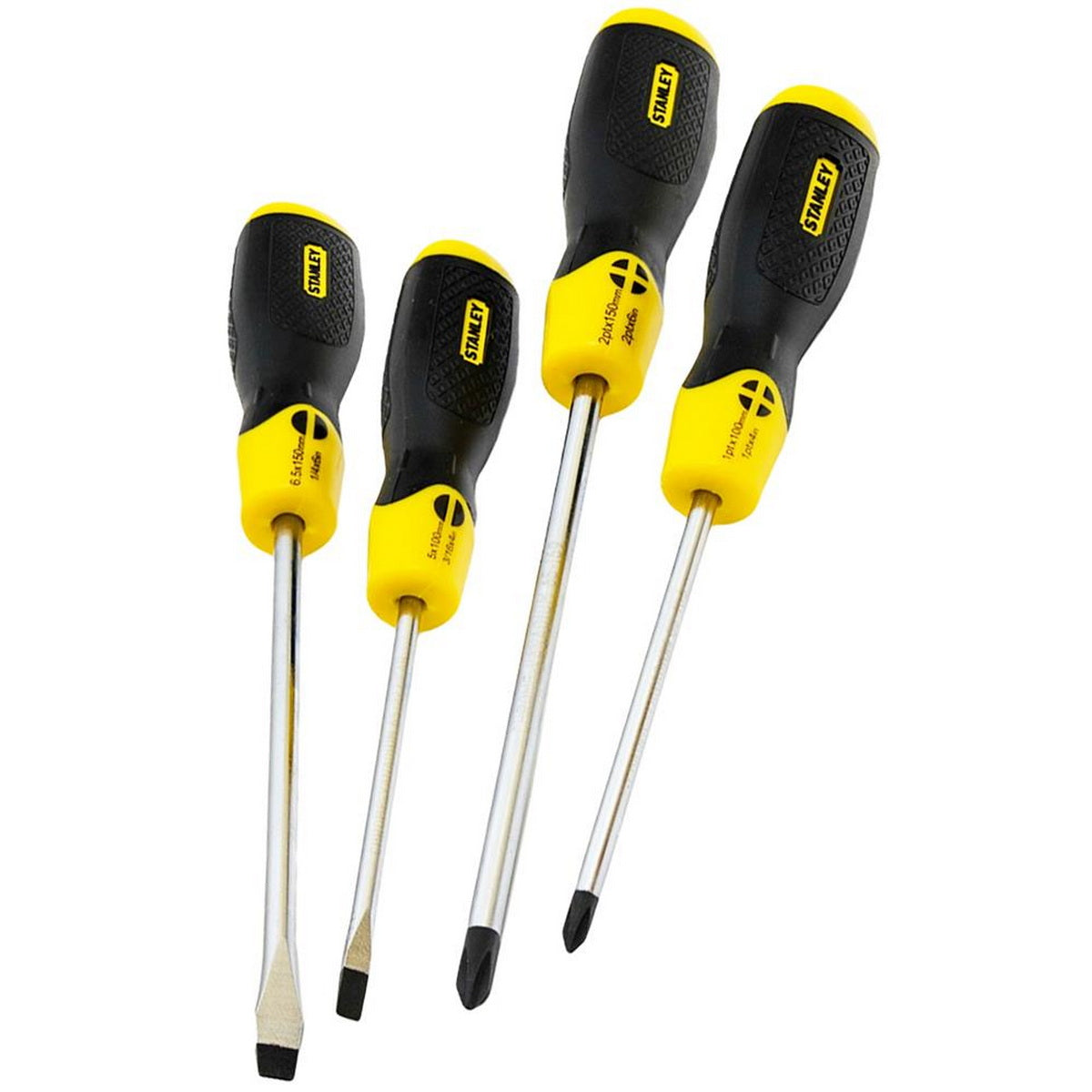 Stanley 0-65-013 Essential Cushion Grip Συλλογή Κατσαβίδια Σετ 4 Τεμ