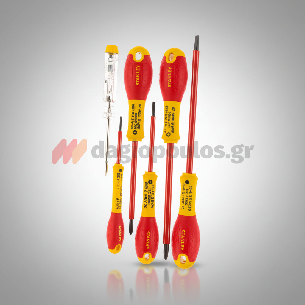 Stanley 0-65-441 Fatmax Συλλογή Κατσαβίδια Ηλεκτρολόγων Με Μόνωση VDE 1000V Σετ 6 Τεμ